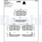 Delphi Σετ τακάκια, Δισκόφρενα - LP1952