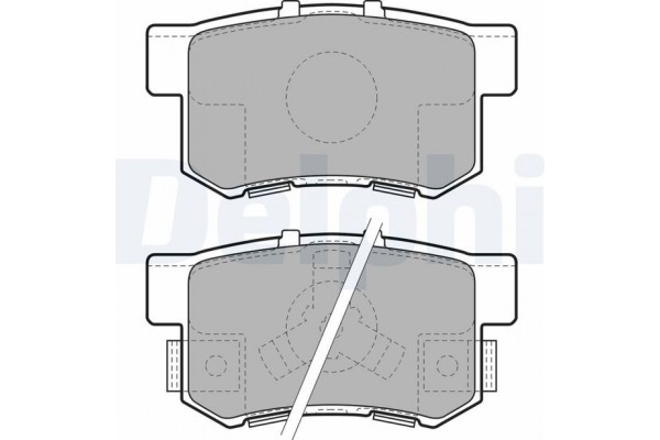 Delphi Σετ τακάκια, Δισκόφρενα - LP1972