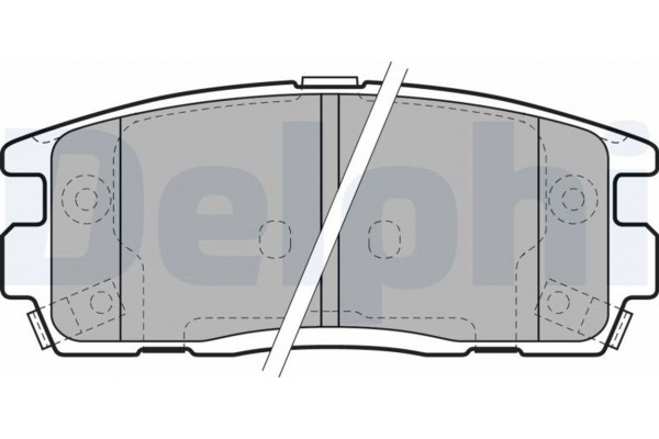 Delphi Σετ τακάκια, Δισκόφρενα - LP1988