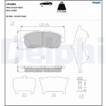 Delphi Σετ τακάκια, Δισκόφρενα - LP2069