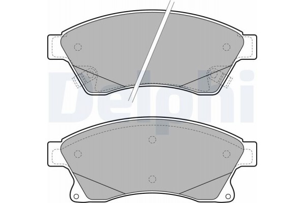 Delphi Σετ τακάκια, Δισκόφρενα - LP2142 Delphi Σετ τακάκια, Δισκόφρενα - LP2142