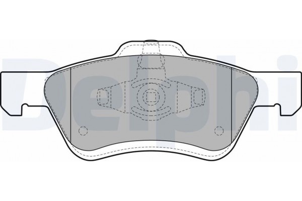 Delphi Σετ τακάκια, Δισκόφρενα - LP2161