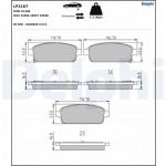 Delphi Σετ τακάκια, Δισκόφρενα - LP2167