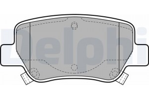 Delphi Σετ τακάκια, Δισκόφρενα - LP2206