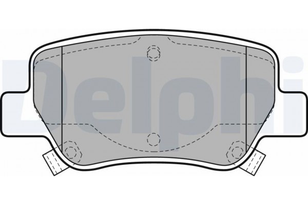 Delphi Σετ τακάκια, Δισκόφρενα - LP2206