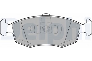 Delphi Σετ τακάκια, Δισκόφρενα - LP2274