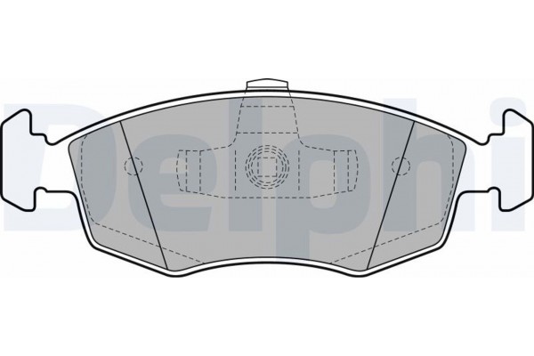 Delphi Σετ τακάκια, Δισκόφρενα - LP2274