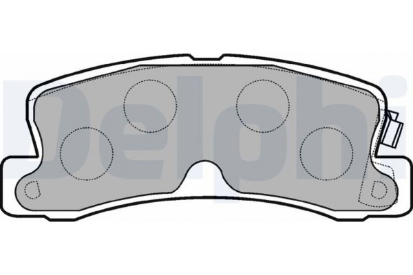 Delphi Σετ τακάκια, Δισκόφρενα - LP834