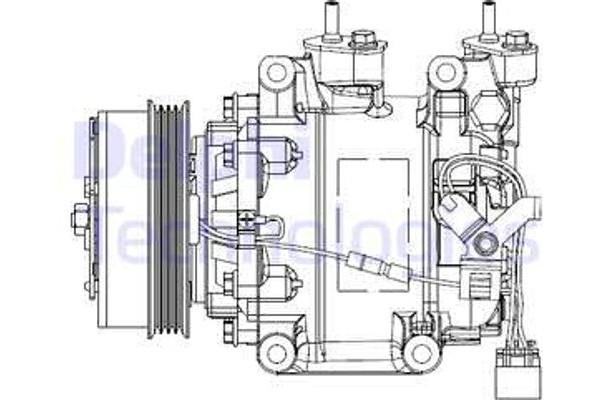 Delphi Συμπιεστής, συστ. Κλιματισμού - CS20515