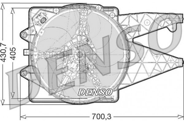 Denso Βεντιλατέρ, Ψύξη Κινητήρα - DER01020