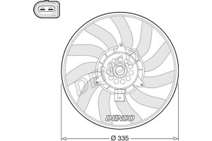 Denso Βεντιλατέρ, Ψύξη Κινητήρα - DER02008