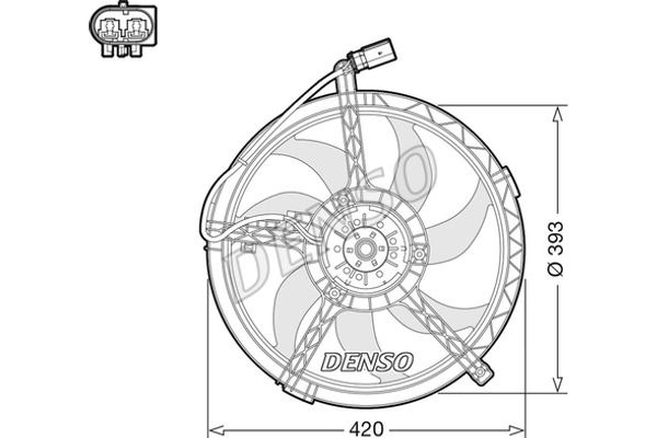 Denso Βεντιλατέρ, Ψύξη Κινητήρα - DER05010