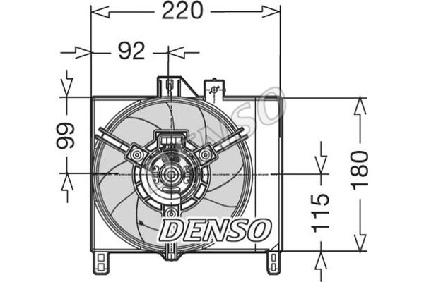 Denso Βεντιλατέρ, Ψύξη Κινητήρα - DER16003