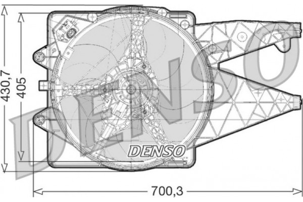 Denso Βεντιλατέρ, Ψύξη Κινητήρα - DER01020