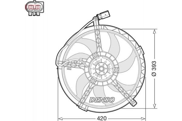 Denso Βεντιλατέρ, Ψύξη Κινητήρα - DER05010