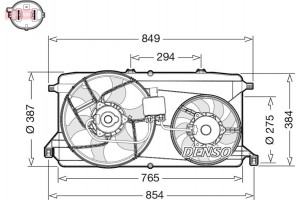 Denso Βεντιλατέρ, Ψύξη Κινητήρα - DER10009