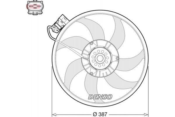 Denso Βεντιλατέρ, Ψύξη Κινητήρα - DER20017