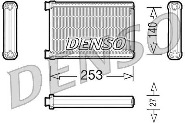 Denso Εναλλάκτης θερμότητας, Θέρμανση Εσωτερικού Χώρου - DRR05005