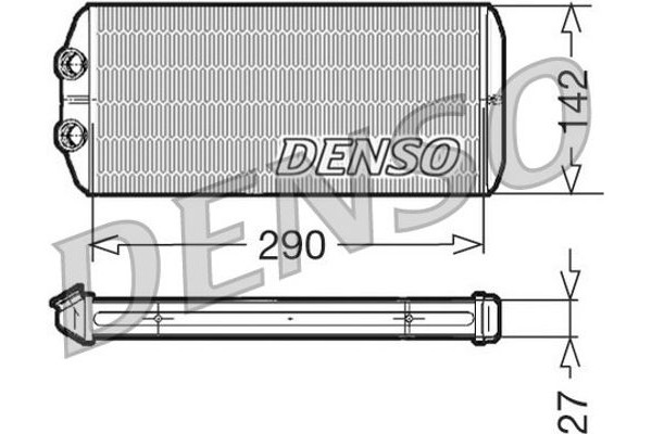 Denso Εναλλάκτης θερμότητας, Θέρμανση Εσωτερικού Χώρου - DRR07005