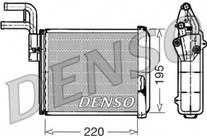 Denso Εναλλάκτης θερμότητας, Θέρμανση Εσωτερικού Χώρου - DRR09032
