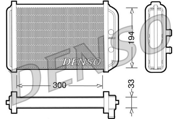 Denso Εναλλάκτης θερμότητας, Θέρμανση Εσωτερικού Χώρου - DRR09033