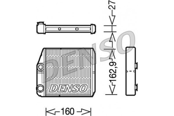 Denso Εναλλάκτης θερμότητας, Θέρμανση Εσωτερικού Χώρου - DRR09035