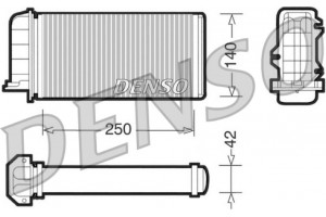 Denso Εναλλάκτης θερμότητας, Θέρμανση Εσωτερικού Χώρου - DRR09001