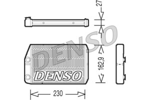 Denso Εναλλάκτης θερμότητας, Θέρμανση Εσωτερικού Χώρου - DRR09034