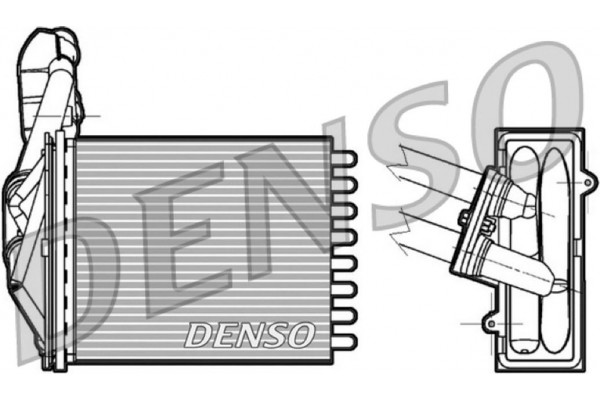 Denso Εναλλάκτης θερμότητας, Θέρμανση Εσωτερικού Χώρου - DRR09042