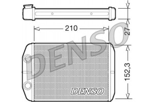 Denso Εναλλάκτης θερμότητας, Θέρμανση Εσωτερικού Χώρου - DRR09073