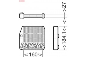 Denso Εναλλάκτης θερμότητας, Θέρμανση Εσωτερικού Χώρου - DRR09076