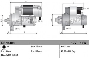 Denso Μίζα - DSN1408