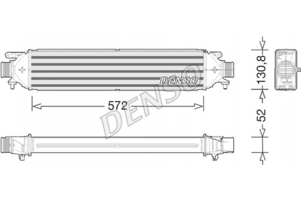 Denso Ψυγείο Αέρα Υπερπλήρωσης - DIT01008