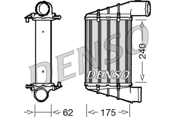 Denso Ψυγείο Αέρα Υπερπλήρωσης - DIT02001