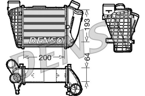 Denso Ψυγείο Αέρα Υπερπλήρωσης - DIT02004