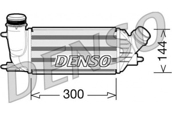 Denso Ψυγείο Αέρα Υπερπλήρωσης - DIT07001