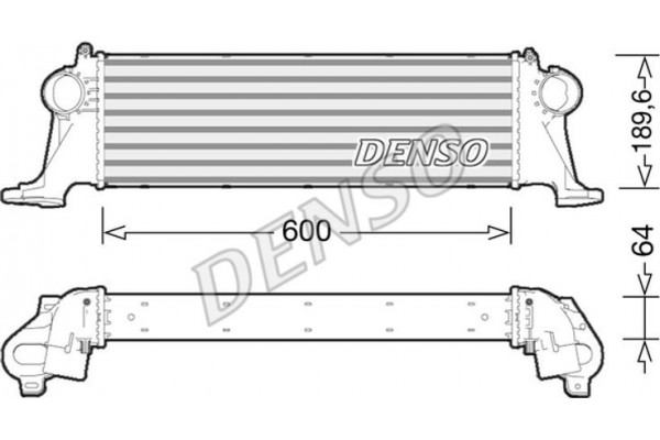 Denso Ψυγείο Αέρα Υπερπλήρωσης - DIT12004