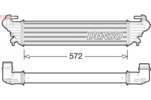 Denso Ψυγείο Αέρα Υπερπλήρωσης - DIT09114