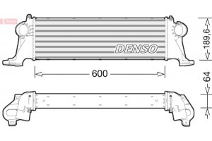 Denso Ψυγείο Αέρα Υπερπλήρωσης - DIT12004