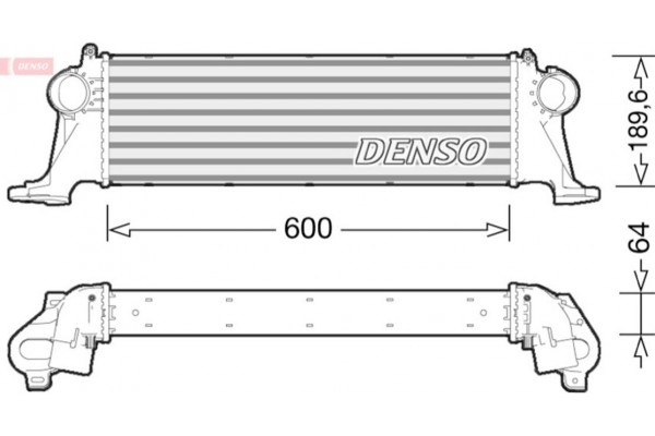 Denso Ψυγείο Αέρα Υπερπλήρωσης - DIT12004 Denso Ψυγείο Αέρα Υπερπλήρωσης - DIT12004
