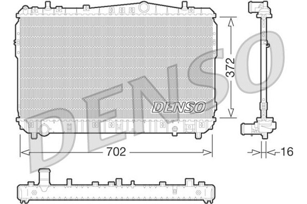 Denso Ψυγείο, Ψύξη Κινητήρα - DRM08004