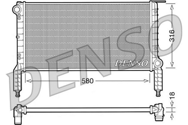 Denso Ψυγείο, Ψύξη Κινητήρα - DRM09063