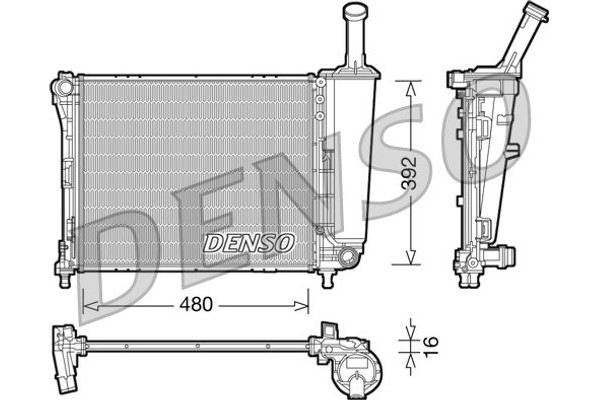 Denso Ψυγείο, Ψύξη Κινητήρα - DRM09088