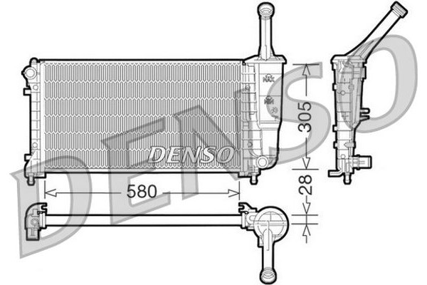 Denso Ψυγείο, Ψύξη Κινητήρα - DRM09106