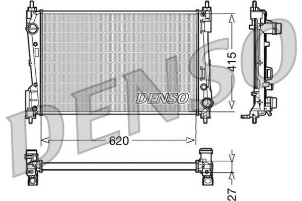 Denso Ψυγείο, Ψύξη Κινητήρα - DRM09110