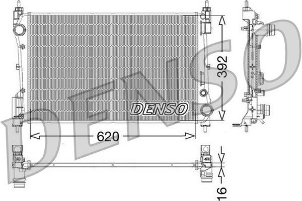 Denso Ψυγείο, Ψύξη Κινητήρα - DRM09114