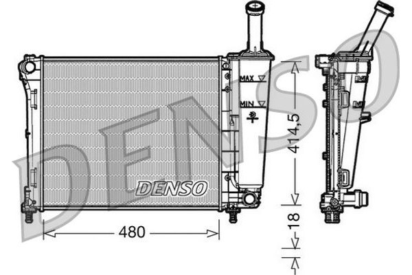 Denso Ψυγείο, Ψύξη Κινητήρα - DRM09161