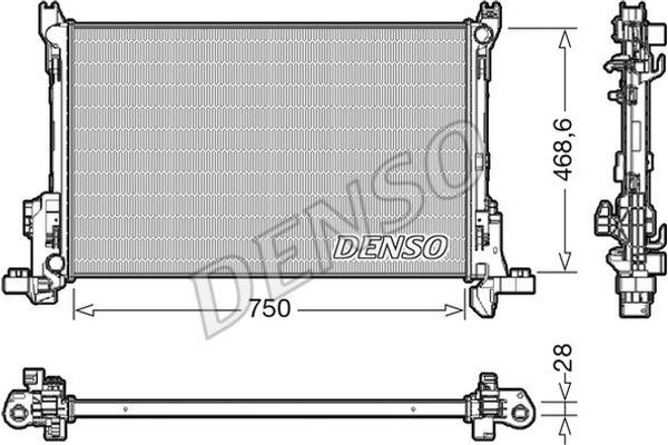 Denso Ψυγείο, Ψύξη Κινητήρα - DRM09174