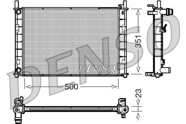 Denso Ψυγείο, Ψύξη Κινητήρα - DRM10046