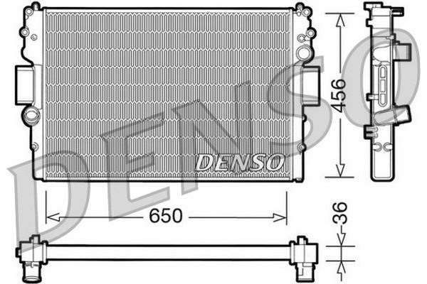 Denso Ψυγείο, Ψύξη Κινητήρα - DRM12007